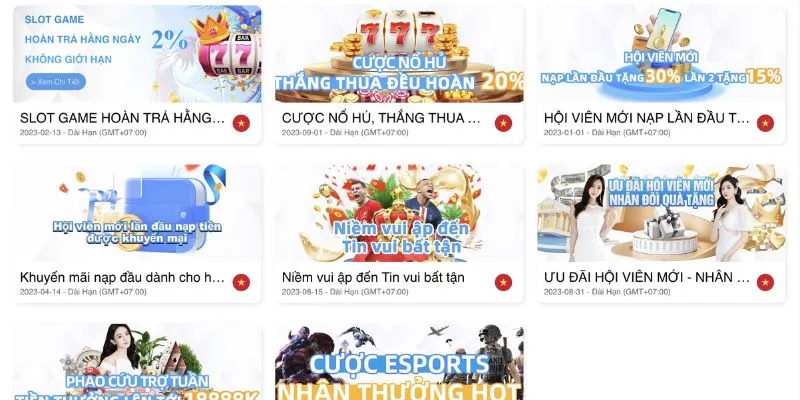 Một số sự kiện quà tặng bạn nên tham gia để tăng thưởng 